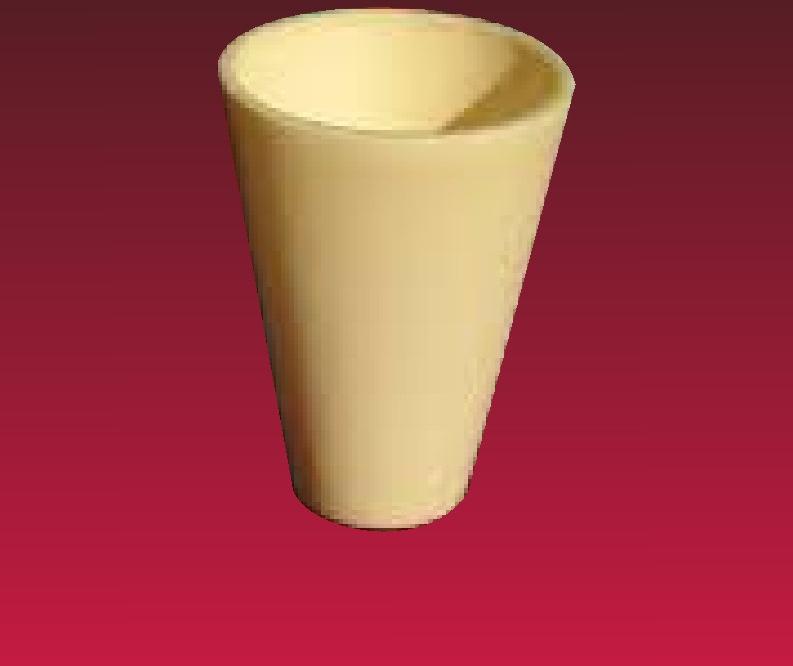 Polished Alumina Conical Crucible, Storing Capacity : 2-750 ml