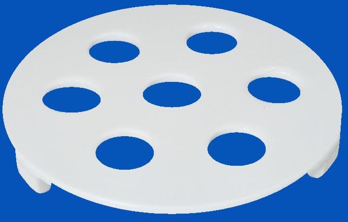 Round Porcelain Desiccator Plate with Feet, Color : White