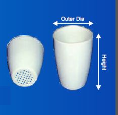 Polished Porcelain Gooch Crucible, Storing Capacity : 13-130 Ml