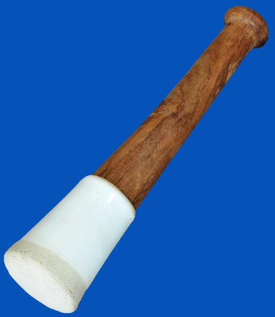 Porcelain Wooden Handle Pestle