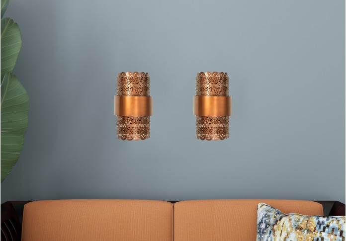 UrbanWood Decker Copper Wall Lamp
