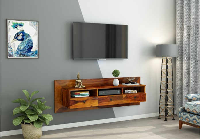 Graham Wooden Wall Mount TV Unit