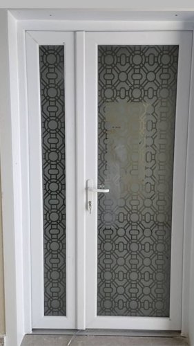 UPVC Fixed Casement Door, Frame Color : White