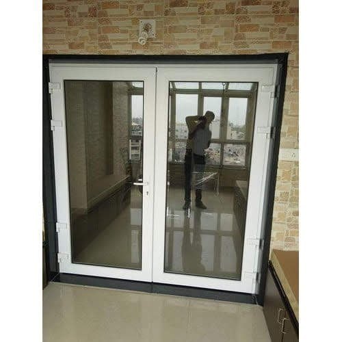 UPVC French Door, Frame Color : White at Rs 780 / Square Feet in Varanasi |  S.S.R. Engineering Works
