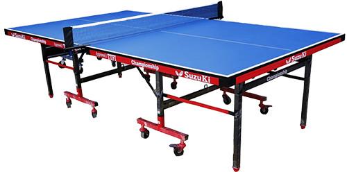Championship Portable Table Tennis Table, Color : Blue
