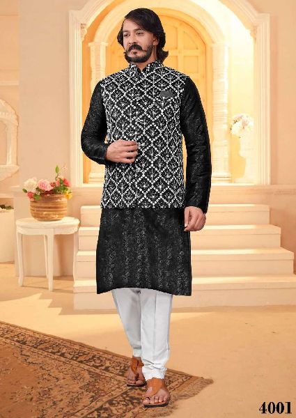Maroon Banarasi Art Silk Kurta Pajama With Jacket – Mehak Boutique