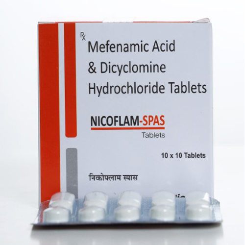  NICOFLAM SPAS Tablet, for Manufacturing Units, Certification : ISI Certified