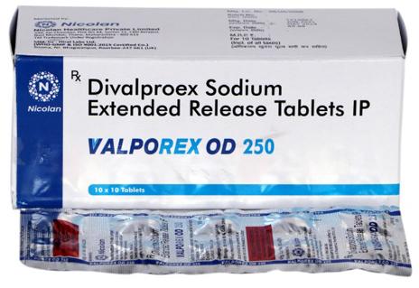  Valporex OD 250 tab, Packaging Type : alu alu
