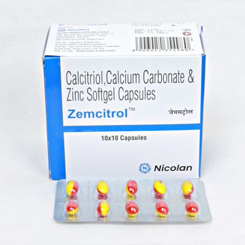  Zemcitrol capsules, for Manufacturing Units, Certification : ISI Certified