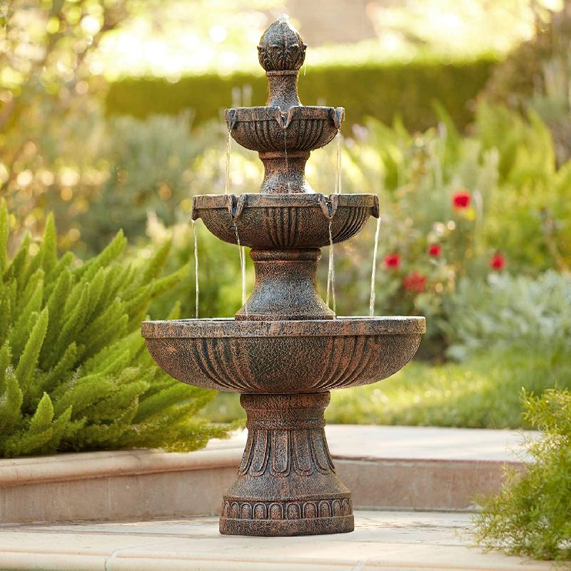 Round Polished Stone Garden Fountain, Design : Classy