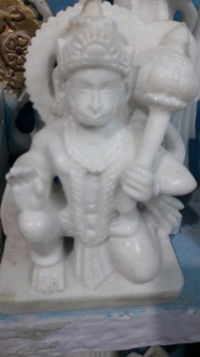 Marble Hanuman Ji Statue, for Worship, Packaging Type : Thermocol Box