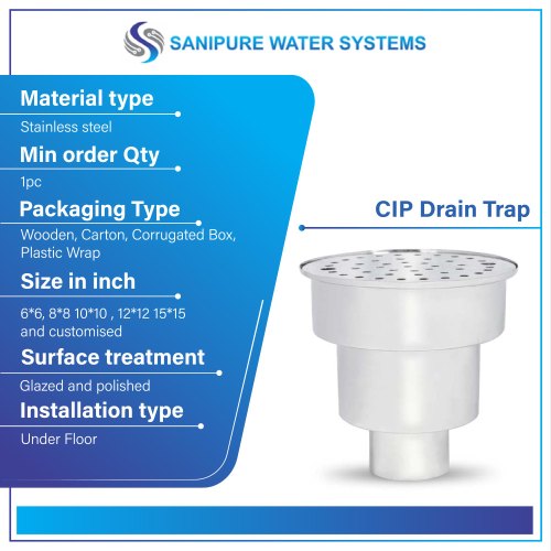 Stainless Steel CIP Drain Trap, Certification : ISO 9001:2008 Certified