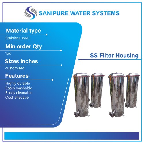 High Pressure Polished Stainless Steel SS Filter Housing, for Filteration Use, Certification : YES