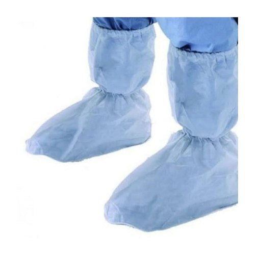 Blue Non Woven Shoe Cover, for Hospital, Feature : Disposable, Eco Friendly