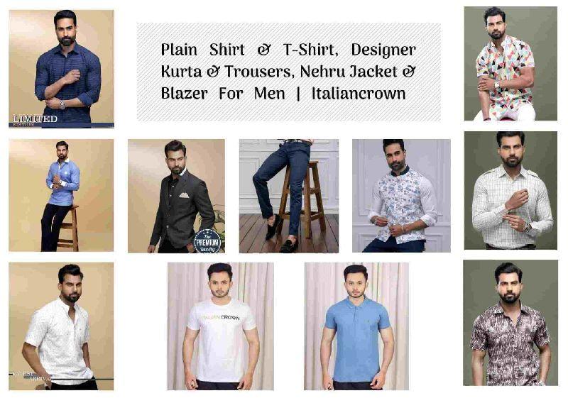 Mens Clothing: Shirts & T-Shirts, Designer Kurta & Trousers - Italiancrown