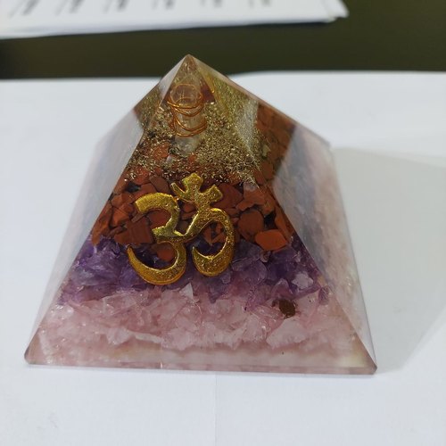 Enchanting Krystals Crystal Orgonite Pyramid, Packaging Type : Box