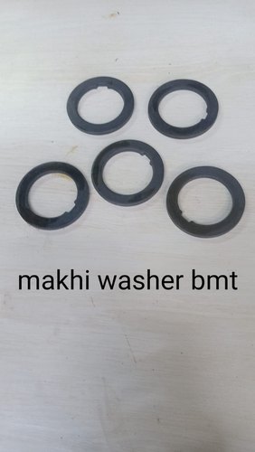 Round Carbon Steel Spring Washer, Color : Grey