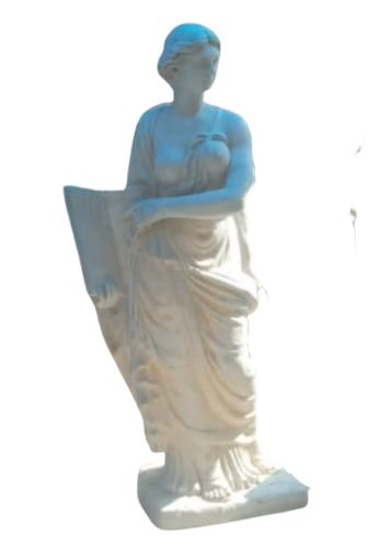 Lady Holding a Book Statue, for Garden, Home, Office, Shop, Feature : Best Quality, Complete Finishing
