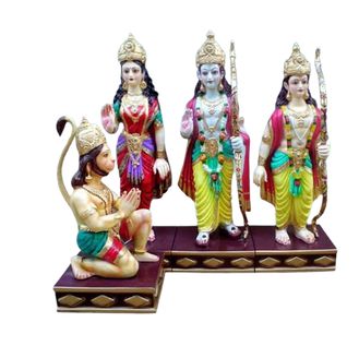 Polyresin Polished Ram Darbar Statue, for Garden, Home, Office, Shop, Temple, Packaging Type : Carton Box