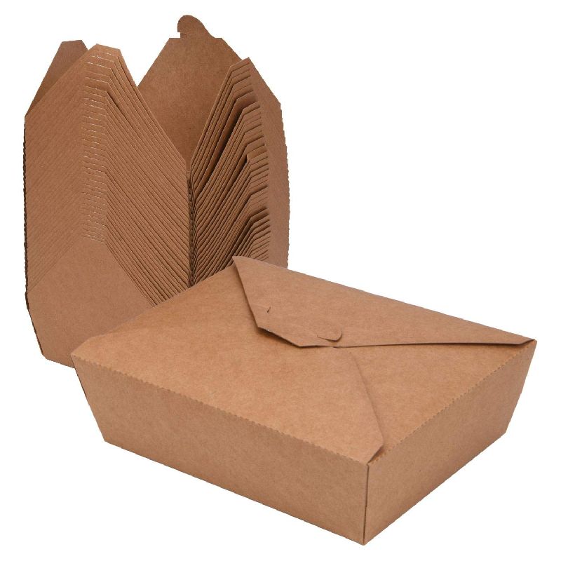 Plain Kraft Paper Food Container, Feature : Eco-Friendly, Light Weight