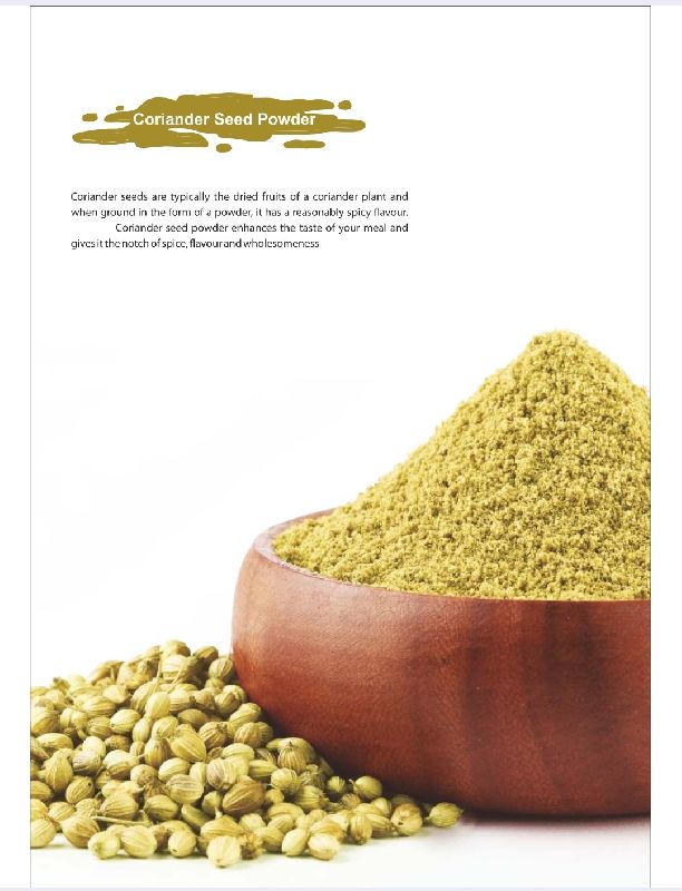 Natural dry coriander powder, Certification : FSSAI Certified