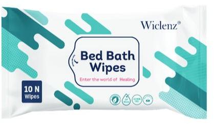 Wiclenz Spunlace Fabric Adult Bed Bath Wipes, Packaging Type : Packet