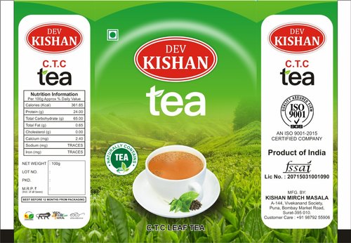 Organic Dev Kishan CTC Tea, Certification : FSSAI Certified