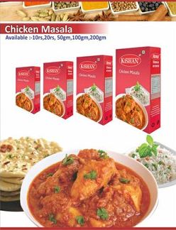 Kishan Chicken Masala, Certification : FSSAI Certified