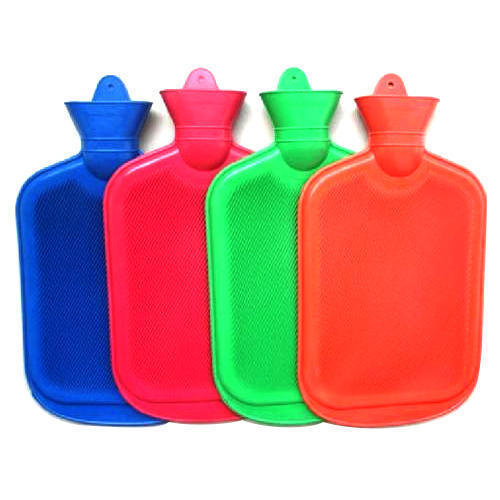 Rubber Hot Water Bag, for Heat Therapy, Pattern : Plain