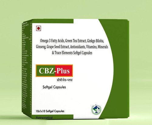 CBZ Plus Soft Gel Capsule, Packaging Size : 10X1X10 Tablets