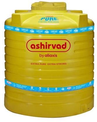 Ashirwad plastic water tank, Shape : Round