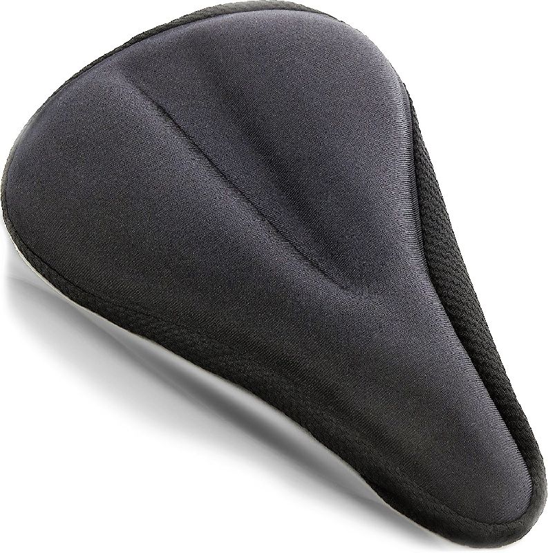 Foam/Cushion Bicycle Saddle Seat Cover, Color : Black