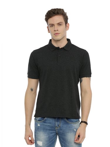 Cottsberry Half Sleeve Cotton Mens Collar T-Shirt, Size : XS-3XL