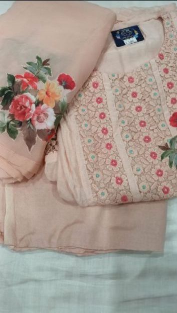 Ladies Muslin Unstitched Suit