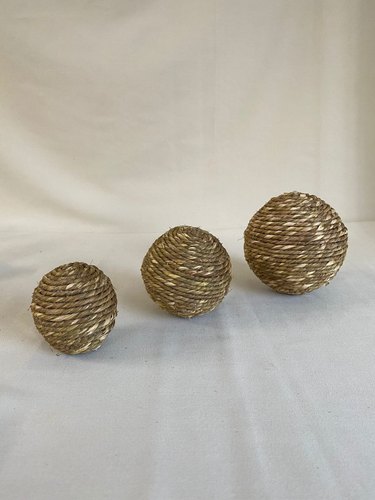 Decorative Jute Felt Ball, Color : Brown