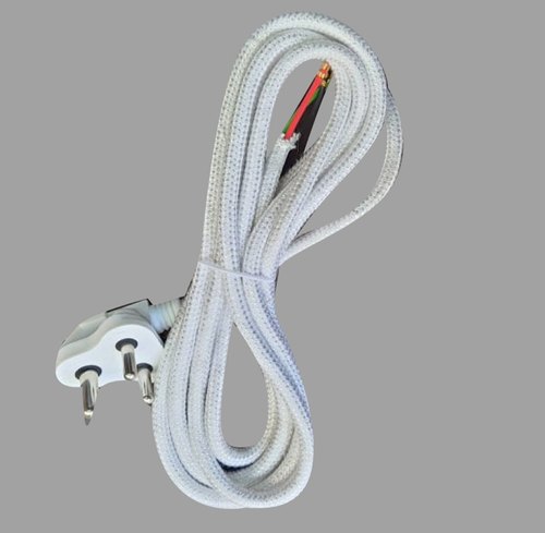 PVC Copper Electric Iron Cord, Color : White