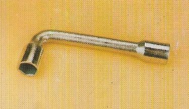 Polished Stainless Steel L Type Wheel Spanner, Technics : Yellow Zinc Plated