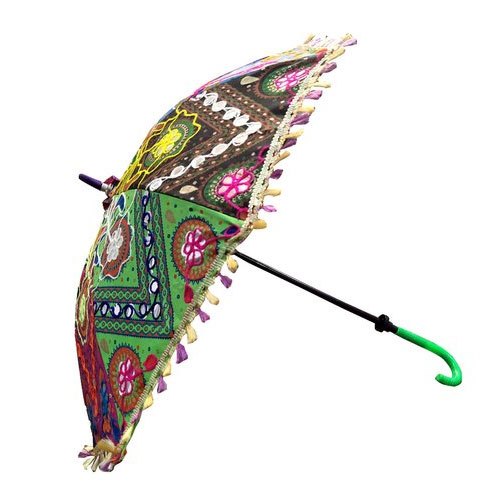 Polyester Handcraft Umbrella, Size : 24X28 cm