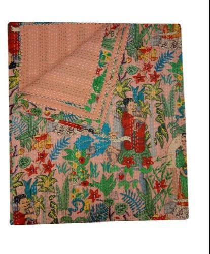 BR Enterprises Cotton Kantha Quilts, Size : 90X108 cm
