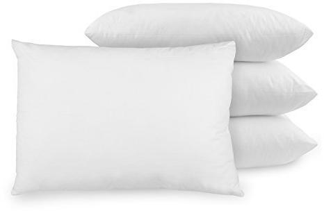 BR Enterprises Plain White Bed Pillow, Shape : Rectangular