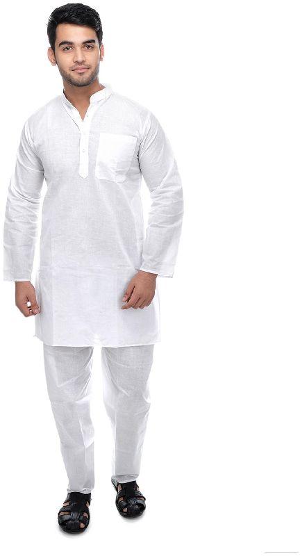 Plain mens kurta pajama, Feature : Comfortable, Dry Cleaning, Easily Washable, Impeccable Finish