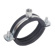 Mild Steel. RUBBER PIPE CLAMP