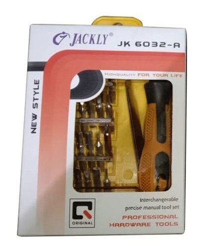 Jackly Stainless Steel Screwdriver Set, Color : Yellow