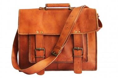 Mens Handmade Leather Laptop Bag, for Office Use, Size : Standard