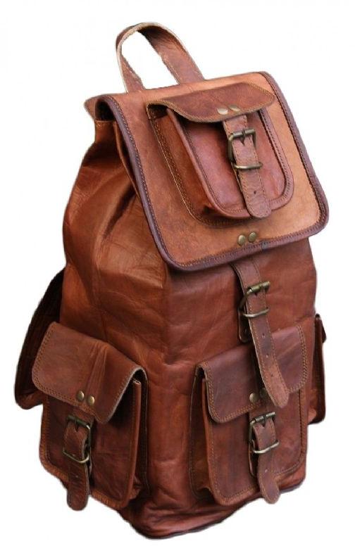 Mens Handmade Leather Travel Bag, Feature : Shiny Look