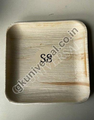 8 Inch Square Areca Nut Plates