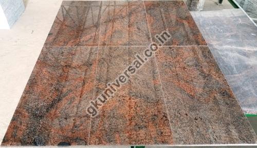 Polished Multicolor Granite Tiles, for Construction, Shape : Rectengular, Square