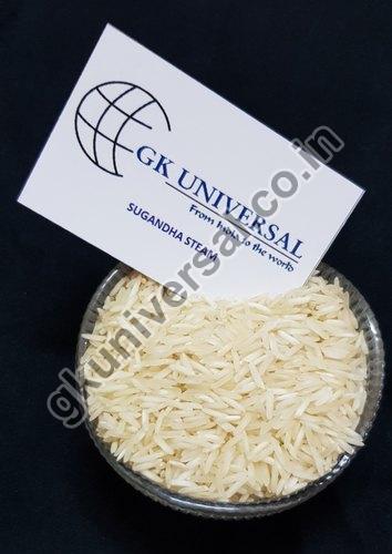 Organic Sugandha Steam Basmati Rice, Packaging Type : Jute Bags, Plastic Bags