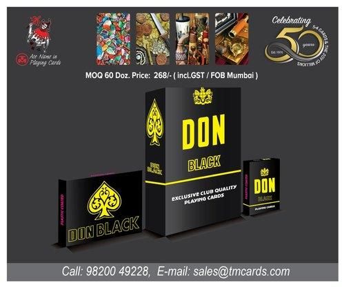 Paper DON BLACK Twin Deck Playing Cards