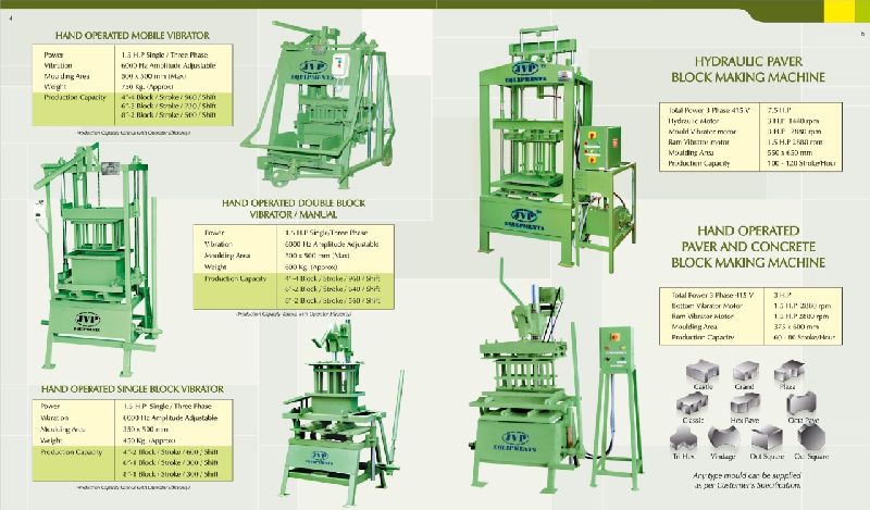 paver block making machine